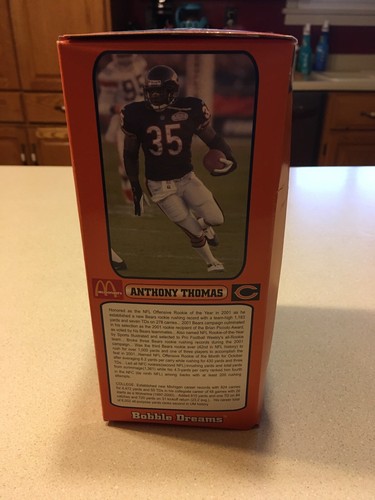 Brian Urlacher Chicago Bears Mcdondals Bobble Head NIB - Picture 5 of 5