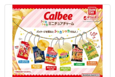 Capsule Toy Complete set Calbee Shaka Shaka Miniature Charm 
