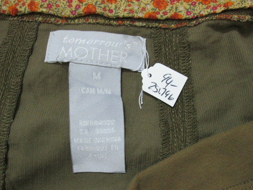 Falda de pana marrón Tomorrows Mother para mujer talla M 30x20 panel mini 94-25796 - Imagen 3 de 5