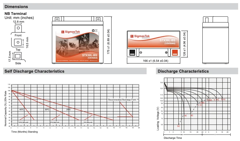 BMW 750CC R75/7, 1976-1984 Battery (Replacement) (385CCA) Foto 4 de 4