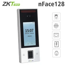 ZKTeco nFace128 Fingerprint Facial Recognition Doorbell Time Attendance Control