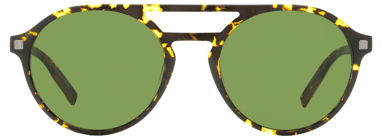 Солнцезащитные очки-авиаторы Ermenegildo Zegna EZ0180 52N в черепаховой оправе 54-20-145