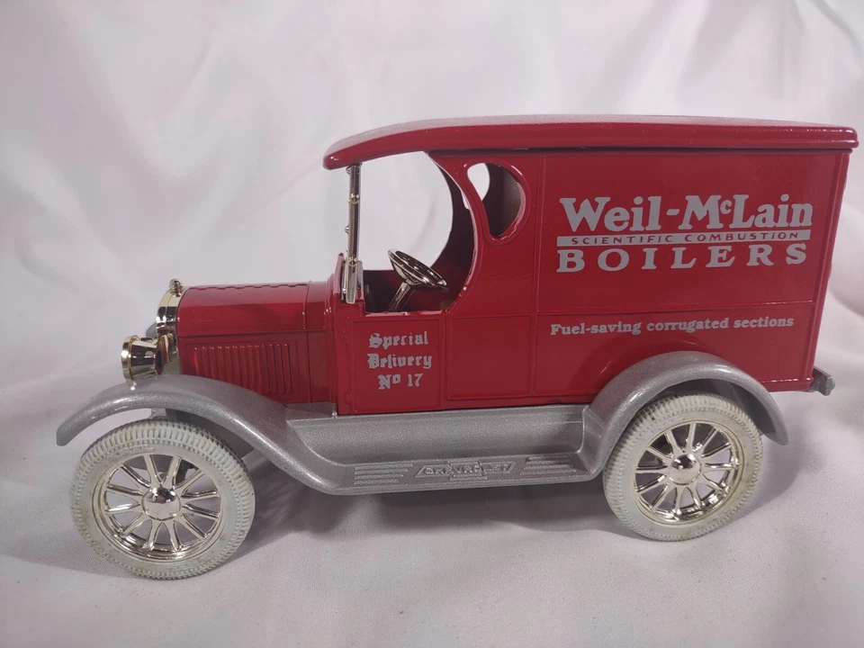 Ertl 1923 Chevrolet 1/2 Ton Truck Bank Weil-McLain Boilers Red 1/25 Diecast NIB - Image 2 of 4