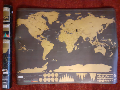 Scratch Map Die ganze Welt
