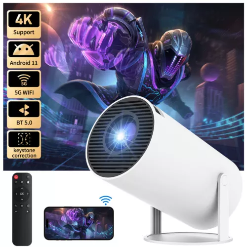 NEU Beamer Projektor PRO (Android 12) 4K UHD WiFi Bluetooth TV Heimkino DHL - Bild 5 von 18