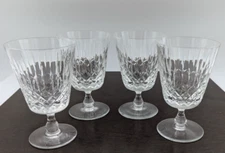 Edinburgh Crystal Appin Crystal Wine Glasses Water Goblets Set of 4 Scotland
