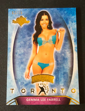 2014 Benchwarmer GEMMA LEE FARRELL #5 Hockey 🏒 Toronto Expo Gold/15 PLAYBOY 🐇