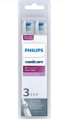Philips Sonicare G2 Optimal Gum Care Replacement Electric Brush Heads - 3 Pack