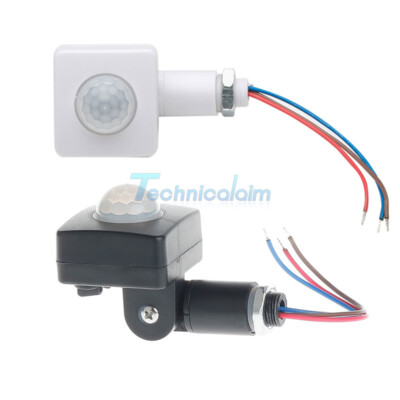 Human Body PIR Infrared Motion Sensor Detector Switch AC85V-265V 10/12mm Opening