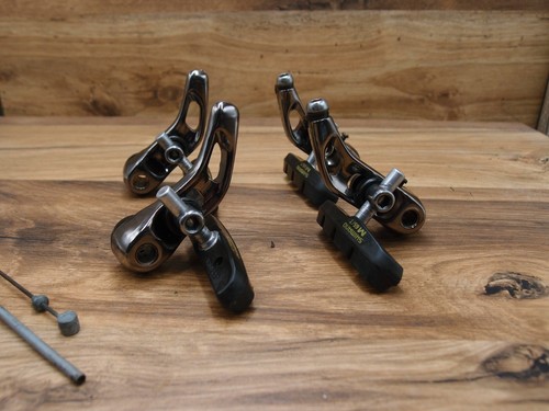 1994 MTB cantilevers brakes Shimano STX BR-MC32 VIA Japan Silver Edition - Picture 2 of 13