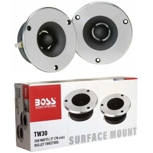 2 Tweeter Boss Audio Systems TW30 De 9,6 CM Diámetro 125Watt RMS Puerta Portero - 第 1/11 張圖片