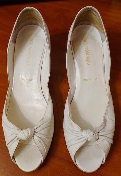 Women Bruno Magli Boots White Leather 41
