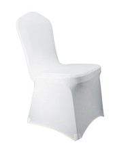 WELMATCH White Stretch Spandex Chair Covers - 11 pcs Wedding Party Dining