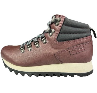 Merrell Womens Alpine Hiker Hiking Boots Size 6 Burgundy Trail Shoes J003772 New