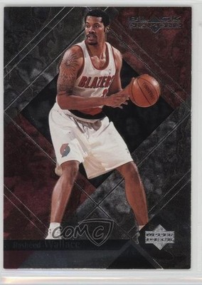 1999-00 Upper Deck Black Diamond Rasheed Wallace #68 0a3