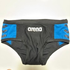 arena competitive swimsuit for practice black/blue FSA-3602 M size