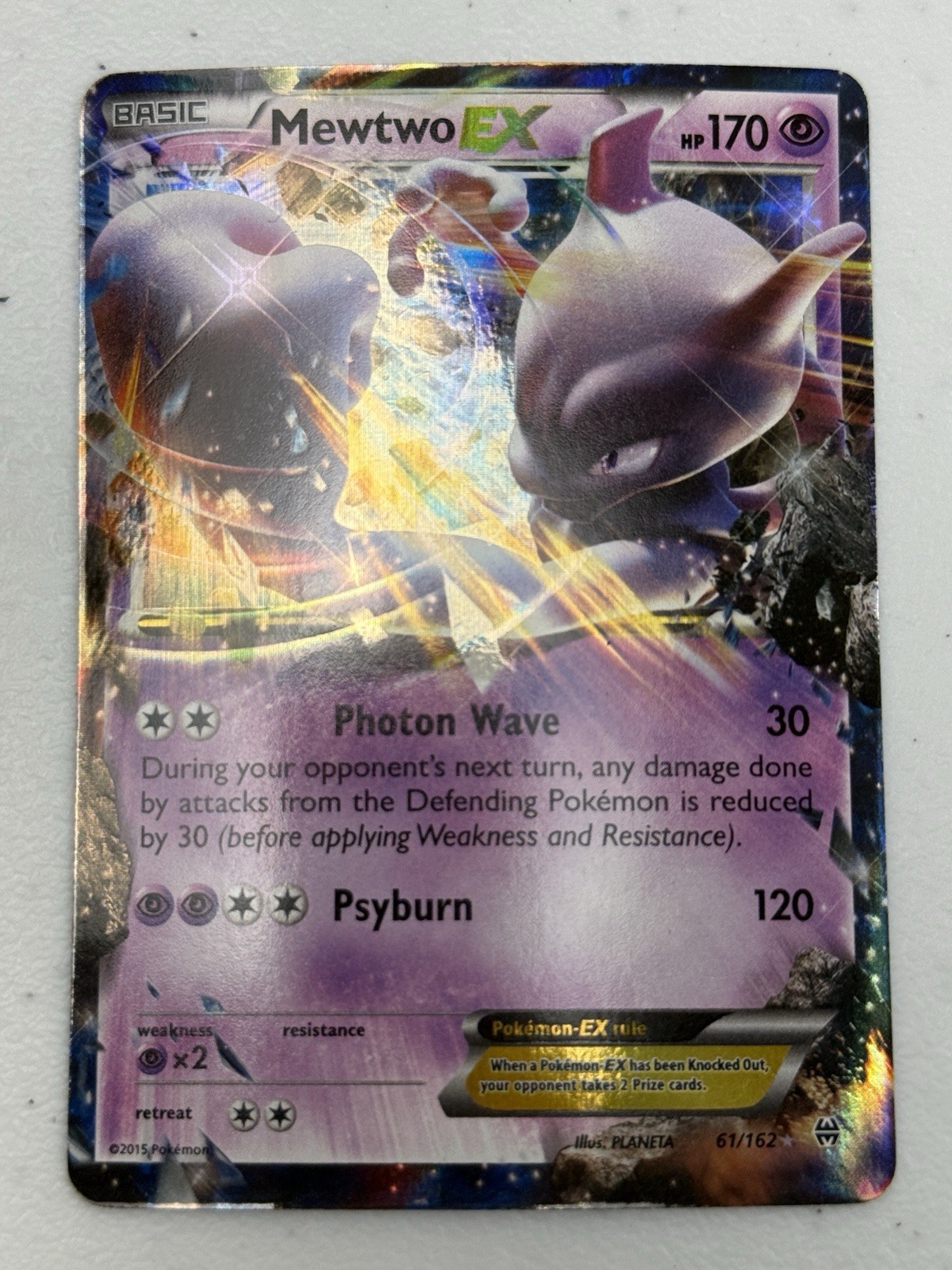 Pokemon Mewtwo EX 61/162 Breakthrough Holo NM
