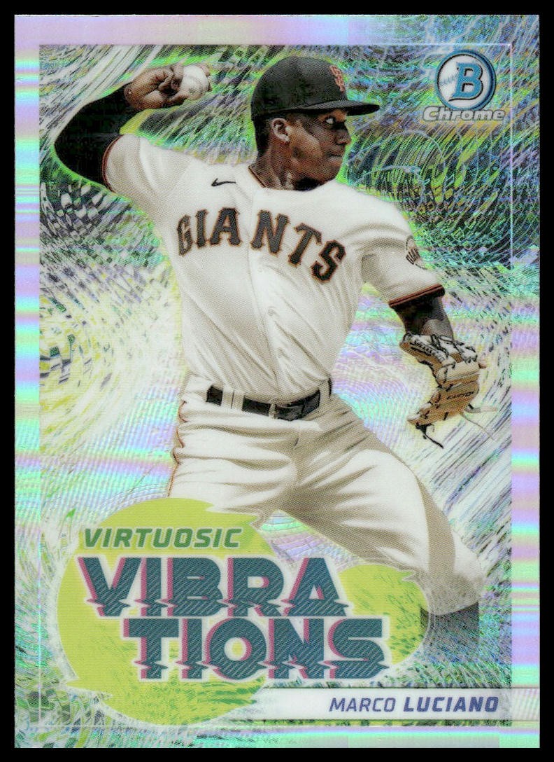 2022 Bowman #VV-6 Marco Luciano Virtuosic Vibrations San Francisco Giants
