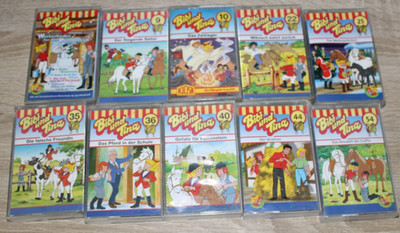 10 x Bibi und Tina Folge 9,10,22, 25, 35, 36, 40, 44, 54, Winterlieder MC´s RAR
