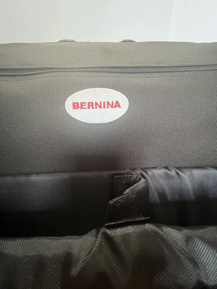 Bolsa de costura de viaje Bernina negra almacenamiento estuche rodante carro con inserciones Foto 4 de 4