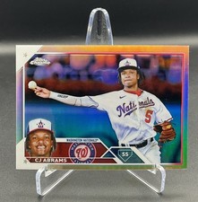 2023 Topps Chrome - C.J. Abrams #185 Refractor - Washington Nationals
