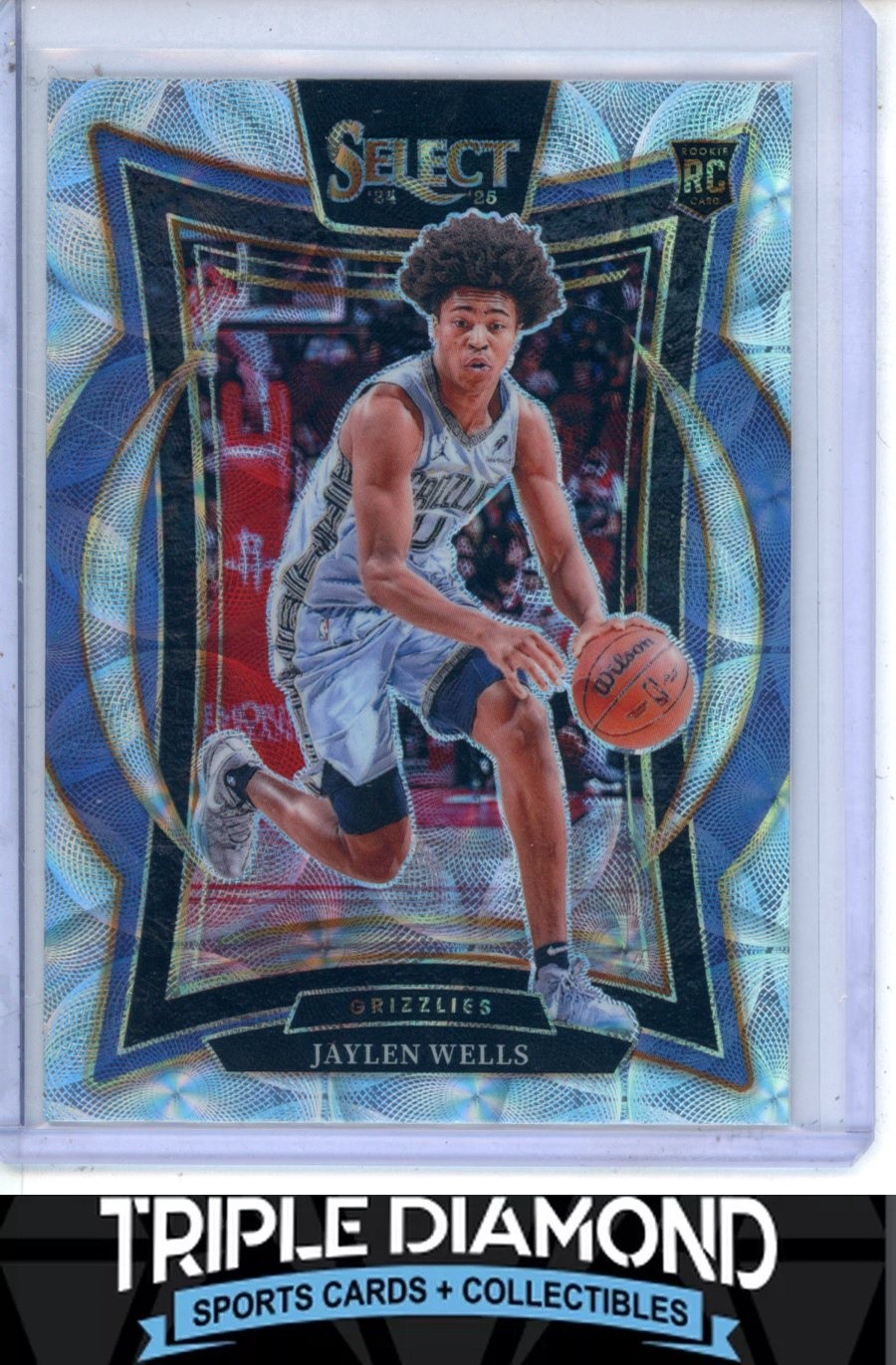 2024-25 Panini Select Jaylen Wells Rookie Silver Scope Prizm Concourse M978