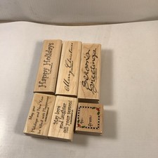 Stampin' Up wood stamp set Lot 27