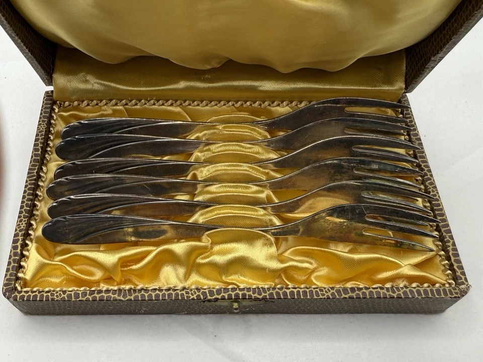 J3 wmf silber besteck patent 90 18 Kuchengabeln Alt Rar - Bild 3 von 4