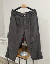 Magnolia Pearl Cotton Charmie Pinstripe Trousers OS item B16.3