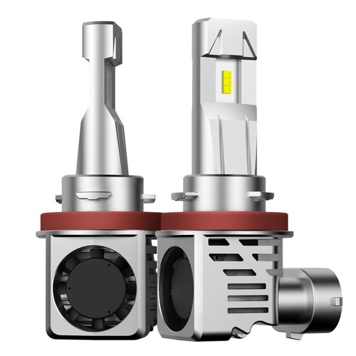 H11 H9 H8 60W LED Headlight Bulbs Low Beam 6000K 24000LM Fanless Pure White 2PCS - Picture 10 of 12
