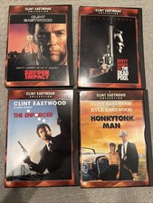 Honkytonk Man/The Dead Pool/enforcer/Sudden impact 4 DVD Clint Eastwood LOT