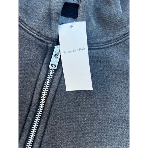 Abercrombie & Fitch Soft A&F Essentials Cropped Full Zip Hoodie - Women's Size M - Picture 2 of 10