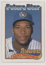 1989 Topps Future Star Gary Sheffield #343 0o18