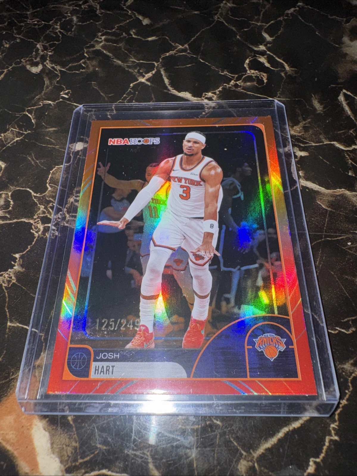 2025-26 NBA Hoops Josh Hart #124 Orange Explosion