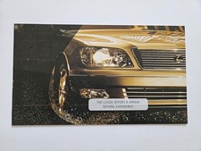 LEXUS L400 REVIEWS SALES BROCHURE 1998 1999