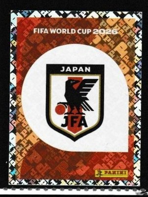 2026 Panini World Cup Football Japan Abzeichen - Emblem Sticker #JPN 1 GRATIS P/P