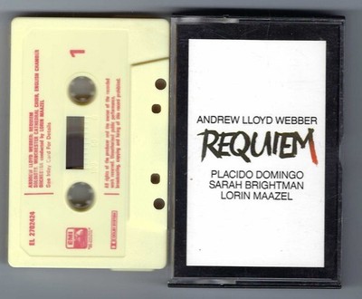 REQUIEM MC music tape Andrew LLOYD WEBBER EMI TAPE 1985 rar !
