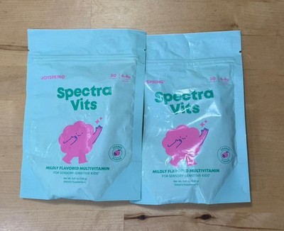 2x JoySpring Kids Spectra Vits Multivitamin-For Sensory Sensitive Kids- Orange 