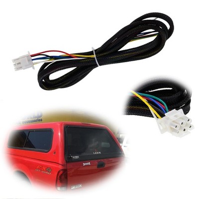 6 Pin Wiring Harness Fits for Leer Truck Topper with Fuse Box Connects The