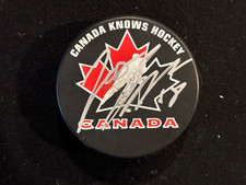 CANADA/GOODYEAR SIGNED HOCKEY PUCK UNKNOWN SIGNATURE