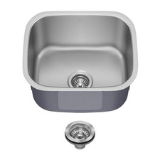Kraus KBU11 Premier 20  Undermount Single Bowl 18-Gauge Stainless - Stainless
