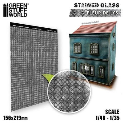 Green Stuff World GSW13693 Fleur De Lys Stained Glass