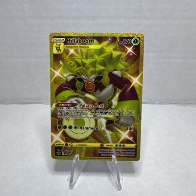 Pokemon TCG Rillaboom (Secret) 197/189 Darkness Ablaze Gold NM/M