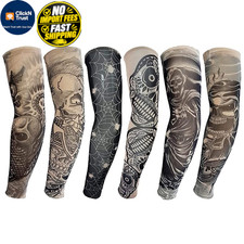 YARIEW Tattoo Sleeves for Men, 6Pcs Arm Fake Large, Multicolor-2