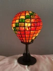 Vintage Tiffany Style Stained Glass Hot Air Balloon Table Lamp Night Light