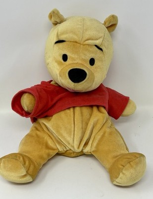 Fisher Price 2001 Soft N Silly Pooh Bear Red Shirt 14  Plush Stuffed Animal Toy