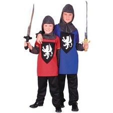 Red Medieval Knight Child Costume Size Medium 8-10 