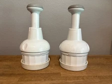 Pampered Chef Food Chopper - Handle, Blade & Rubber Cap