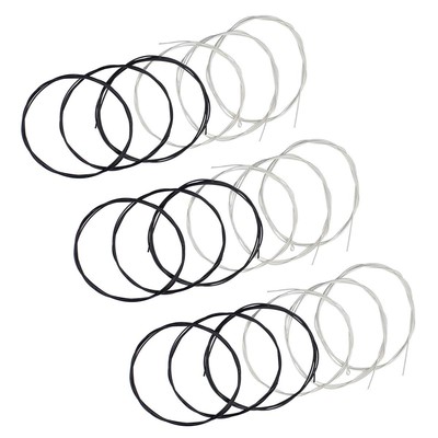 Classical Guitar Strings 3 full sets with Black Nylon for E-1st B-2nd G-3rd a...