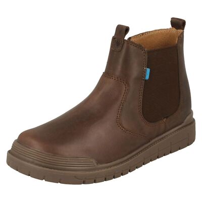 Boys Startrite Brown Leather Casual Boots: Boost